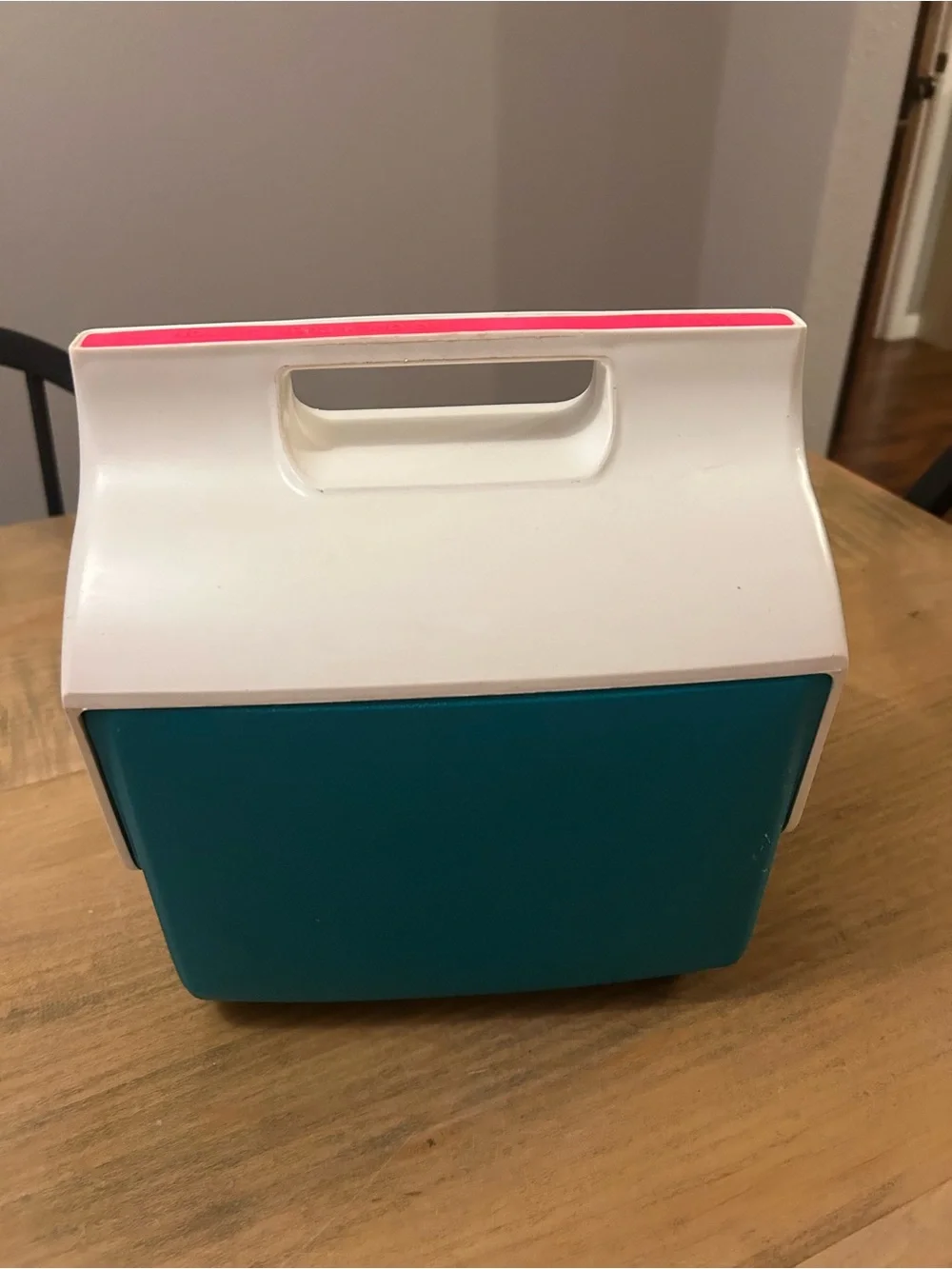Vintage Igloo MiniMate Cooler - Retro White, Teal & Pink circa 1992